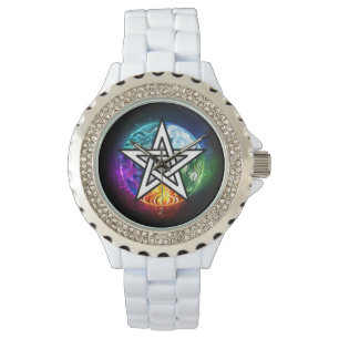Wiccan pentagram armbandsur