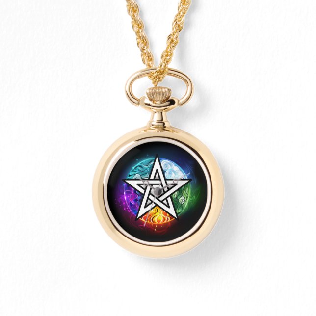 Wiccan pentagram armbandsur (Framsida)