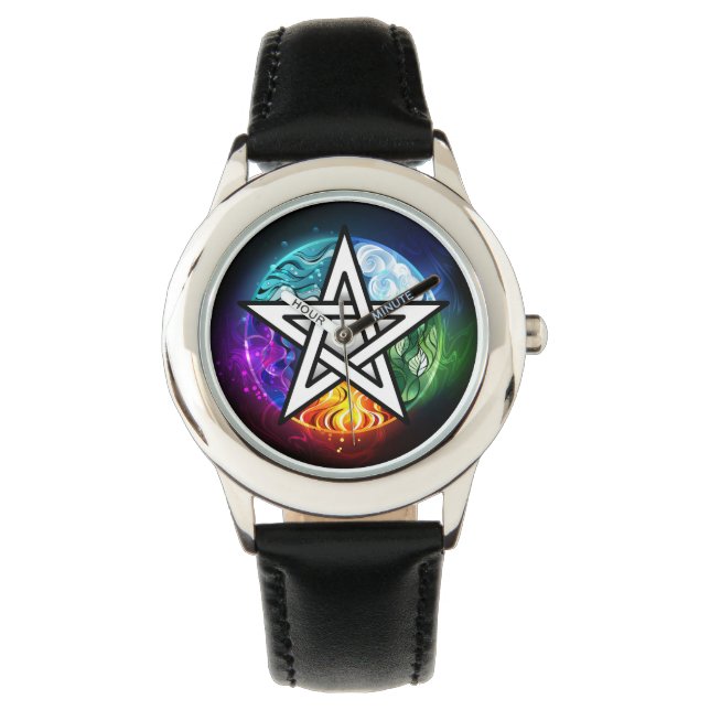 Wiccan pentagram armbandsur (Framsida)