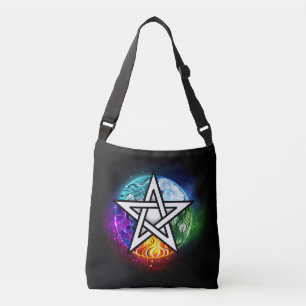 Wiccan pentagram axelväska