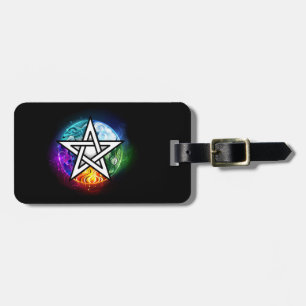 Wiccan pentagram bagagebricka