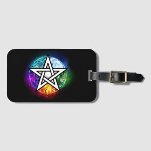 Wiccan pentagram bagagebricka