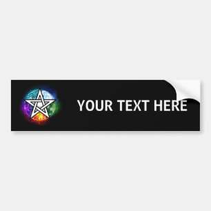 Wiccan pentagram bildekal