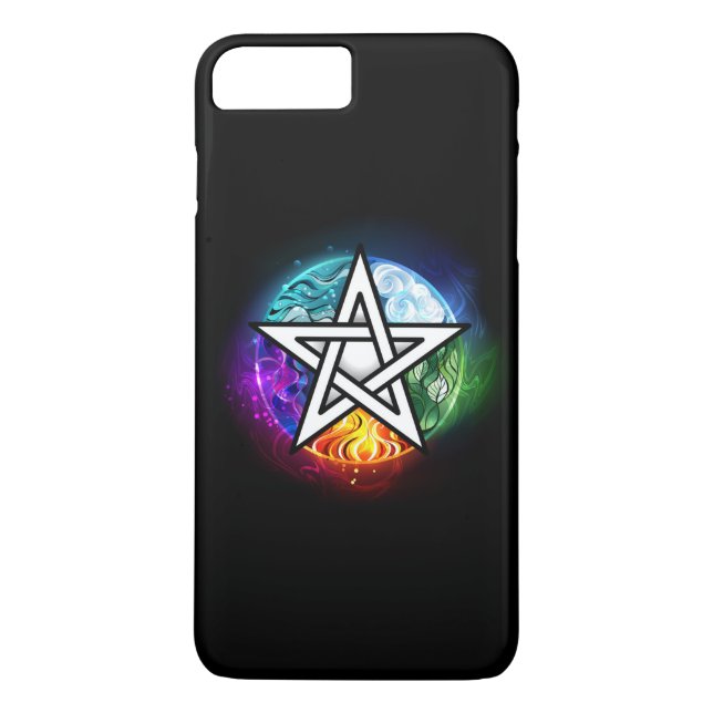 Wiccan pentagram Case-Mate iPhone skal (Baksida)
