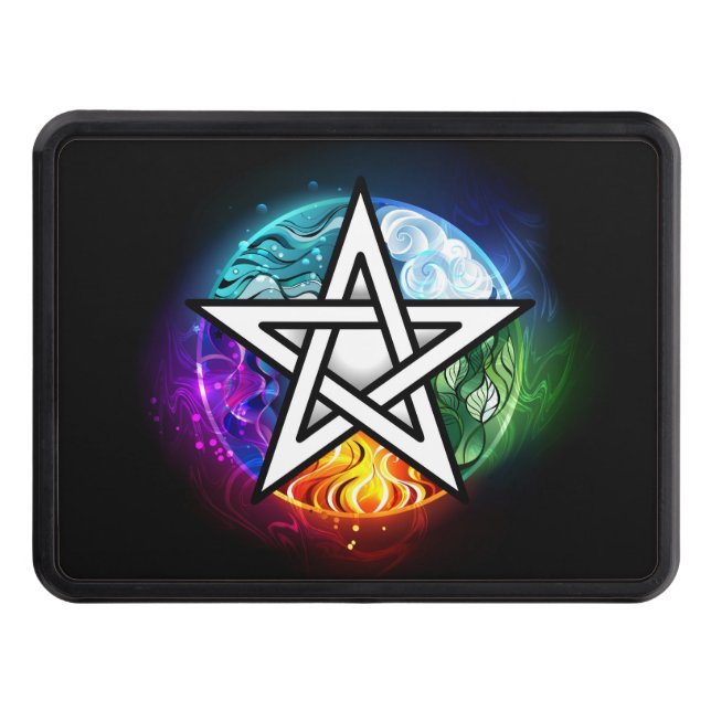 Wiccan pentagram dragkroksskydd (Framsidan)