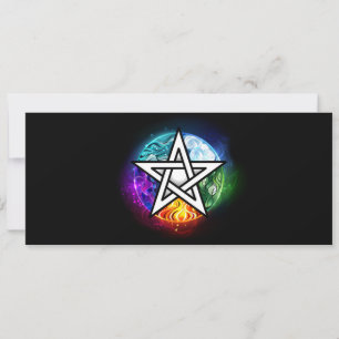 Wiccan pentagram kort