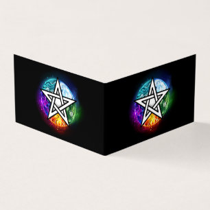 Wiccan pentagram kort