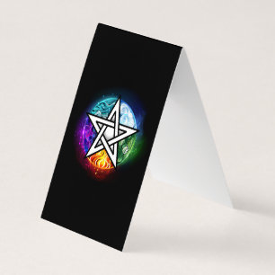 Wiccan pentagram kort