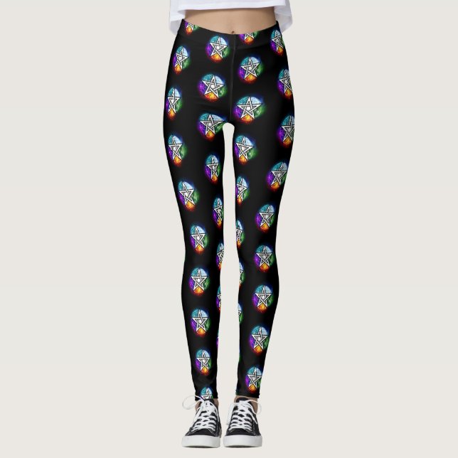 Wiccan pentagram leggings (Framsida)
