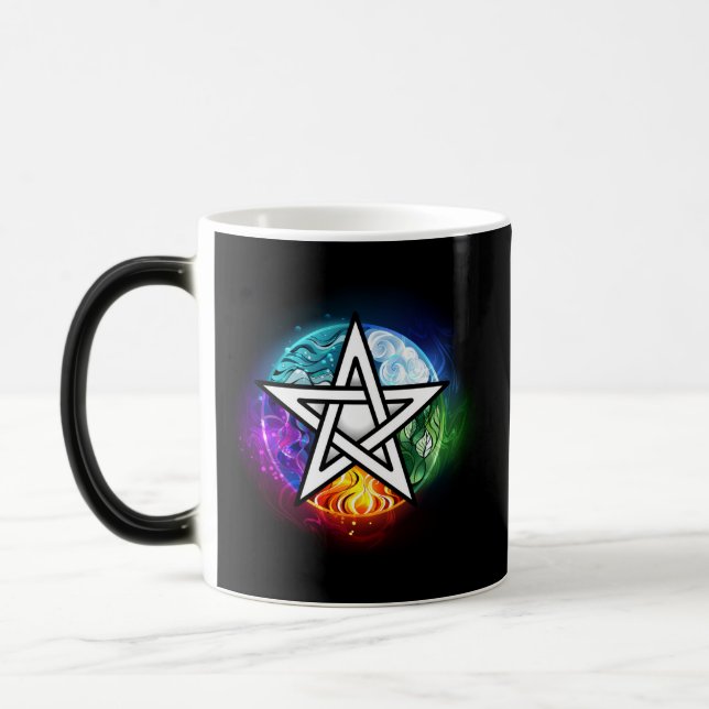 Wiccan pentagram magisk mugg (Vänster)