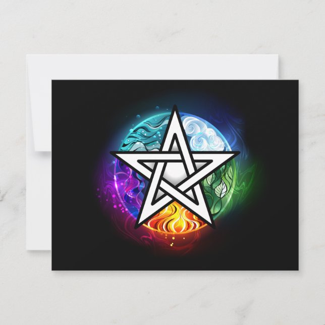 Wiccan pentagram meddelande (Framsida)