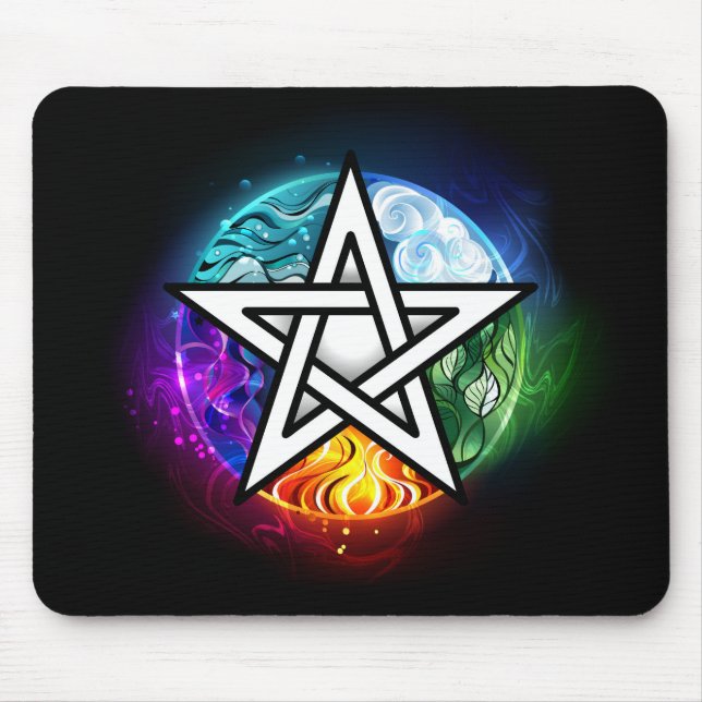 Wiccan pentagram musmatta (Framsidan)