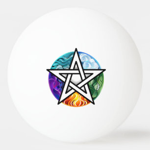 Wiccan pentagram pingisboll
