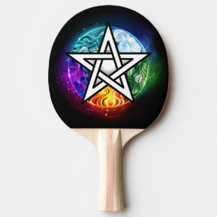 Wiccan pentagram pingisracket