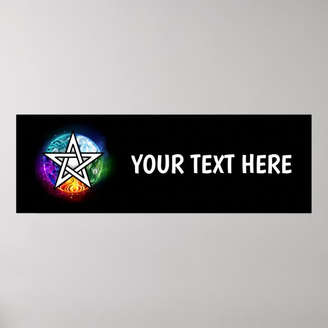 Wiccan pentagram poster (Framsidan)