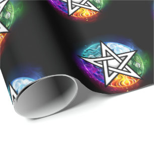 Wiccan pentagram presentpapper