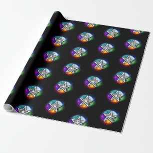 Wiccan pentagram presentpapper