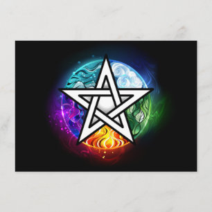 Wiccan pentagram rådkort