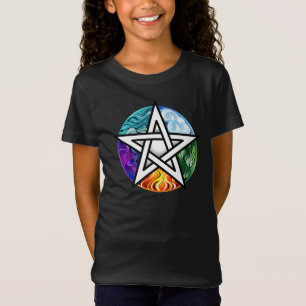 Wiccan pentagram t shirt