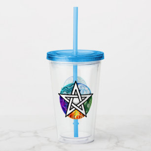 Wiccan pentagram take away mugg