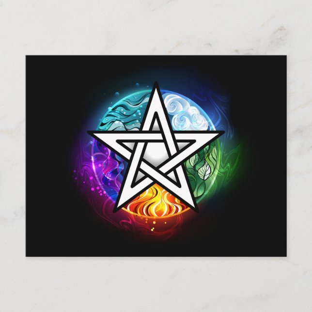 Wiccan pentagram tilläggskort (Framsida)