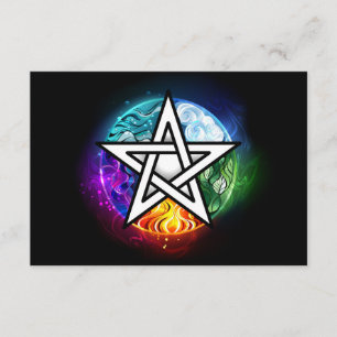 Wiccan pentagram tilläggskort