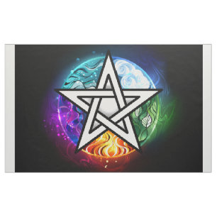 Wiccan pentagram tyg