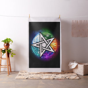 Wiccan pentagram tyg
