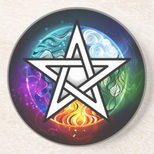 Wiccan pentagram underlägg