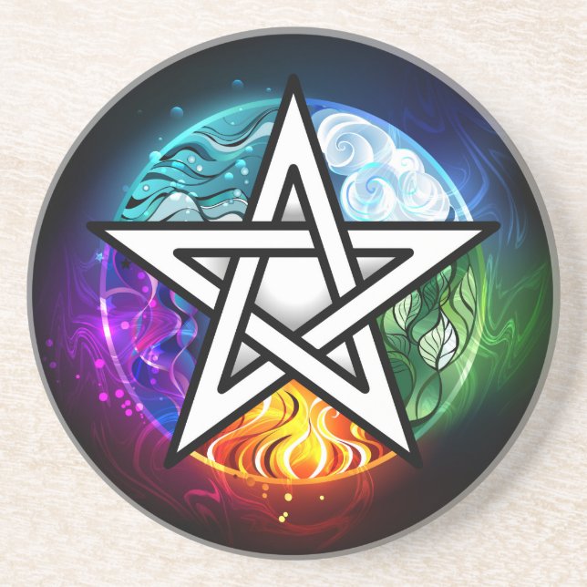 Wiccan pentagram underlägg (Framsidan)