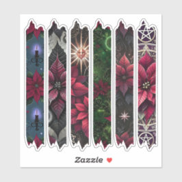 Wiccan Poinsettia Washi Tape Planner Stickers Klistermärken