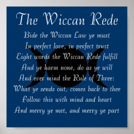 Wiccan Rede (kort version) Poster