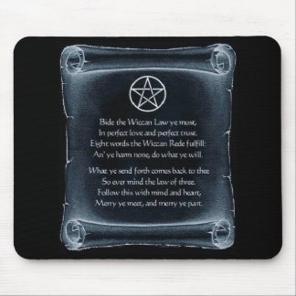 Wiccan Rede Mousepad Musmatta