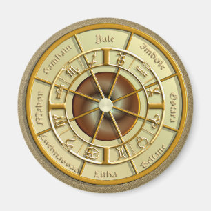 Wiccan rullar av året magnet