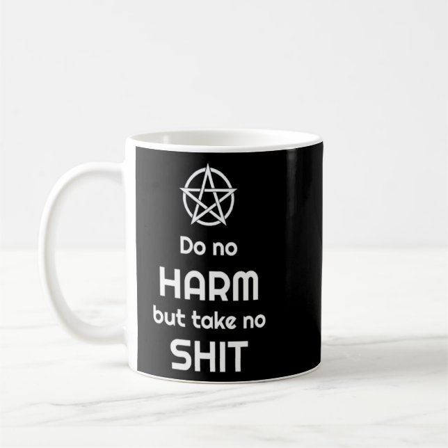 Wiccan Say Wicca Pagan Coven Witchcraft Pentag Kaffemugg (Vänster)