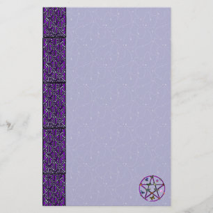 Wiccan Star och Butterflies Brevpapper