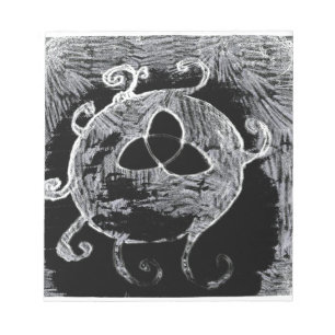 wiccan-symbol för häxorna anteckningsblock