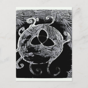 wiccan-symbol för häxorna vykort