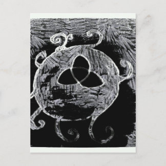 wiccan-symbol för häxorna vykort