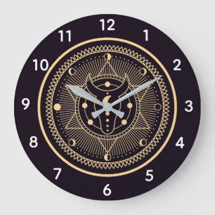 Wiccan Symbols Stor Klocka