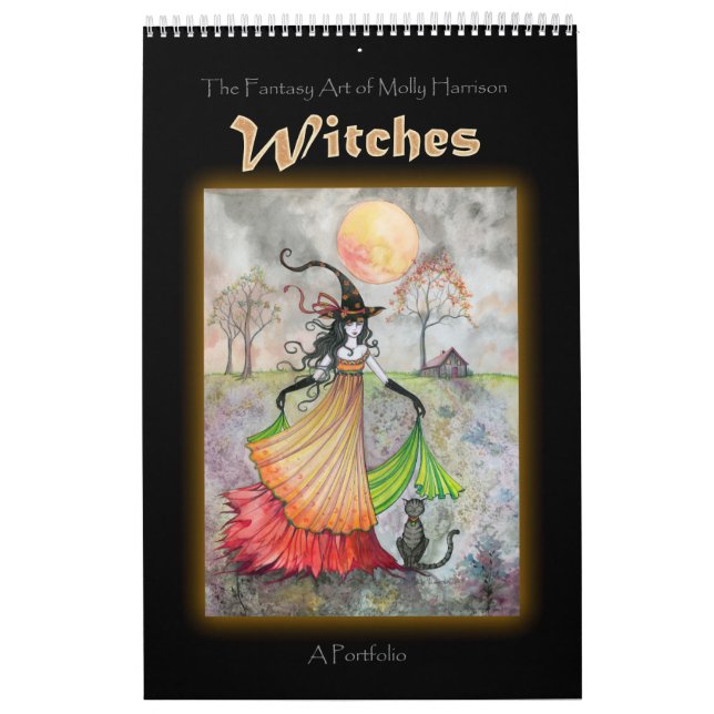 Wiccan Witch Portfolio Bok av Molly Harrison Kalender (Omslag)