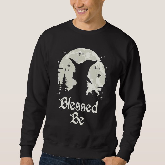 Wiccan Witch (WCW) Lång Ärmad Tröja (Framsida)