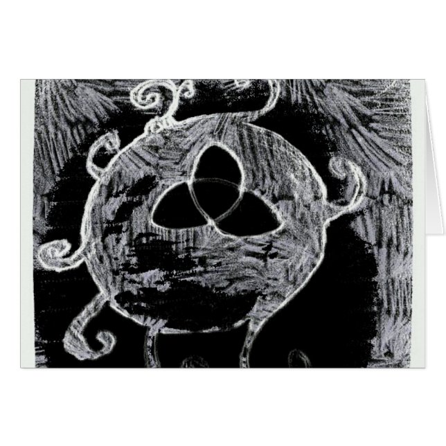 wiccan yaei cults yaie witchcraft hälsningskort (Framsidan Horizontal)