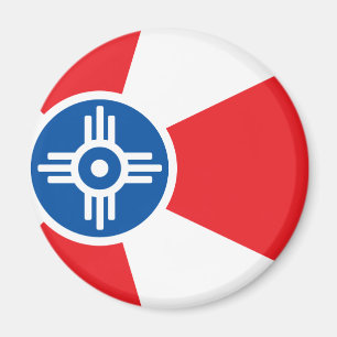 Wichita City flagga Magnet
