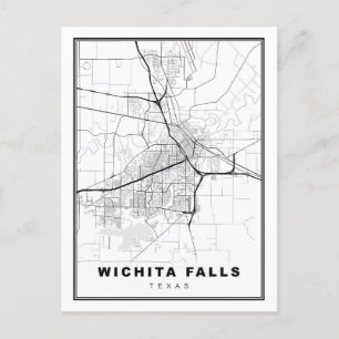 Wichita Falls Karta Vykort