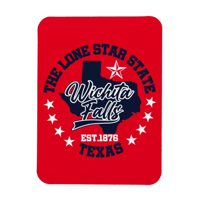 Wichita Falls,Texas Magnet (Vertikal)