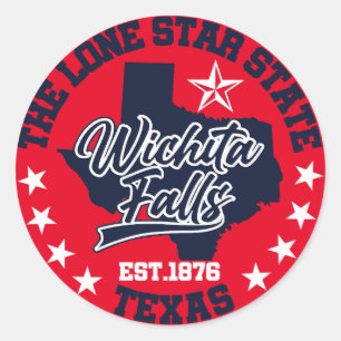 Wichita Falls,Texas Runt Klistermärke