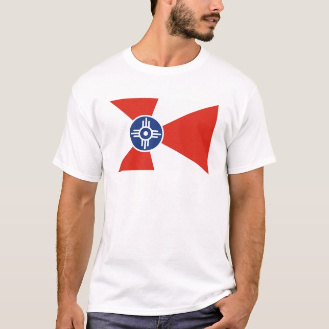 Wichita flagga t shirt (Framsida)