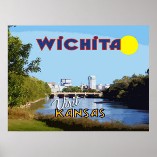 Wichita, Kansas, besök USA... Poster