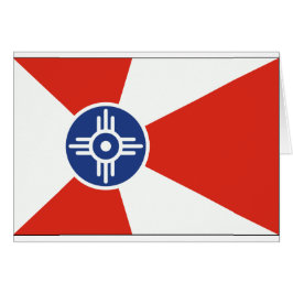 Wichita Kansas ICT Flagga Hälsningskort